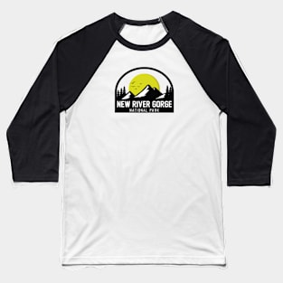 New River Gorge National Park - Authentic Badge Baseball T-Shirt